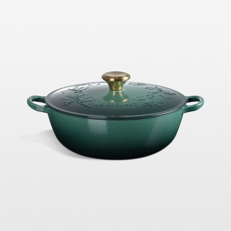 Le Creuset ® Traditional Holly Artichaut 4.5-Qt.Round Dutch Oven with Gold Knob - image 0 of 4