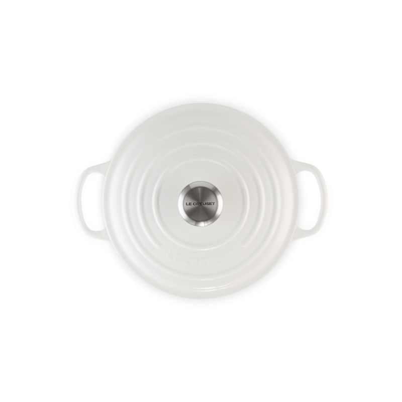 Le Creuset ® Signature 4.5-Qt. White Enameled Cast Iron Round Dutch Oven - image 1 of 10