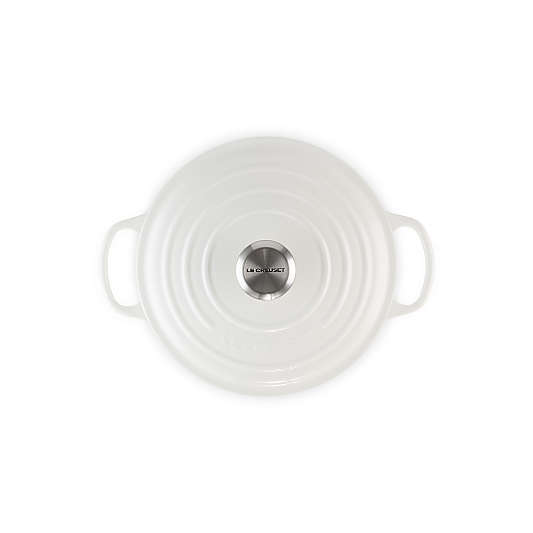 Le Creuset ® Signature 4.5-Qt. White Enameled Cast Iron Round Dutch Oven
