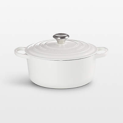 Le Creuset ® Signature 4.5-Qt. White Enameled Cast Iron Round Dutch Oven