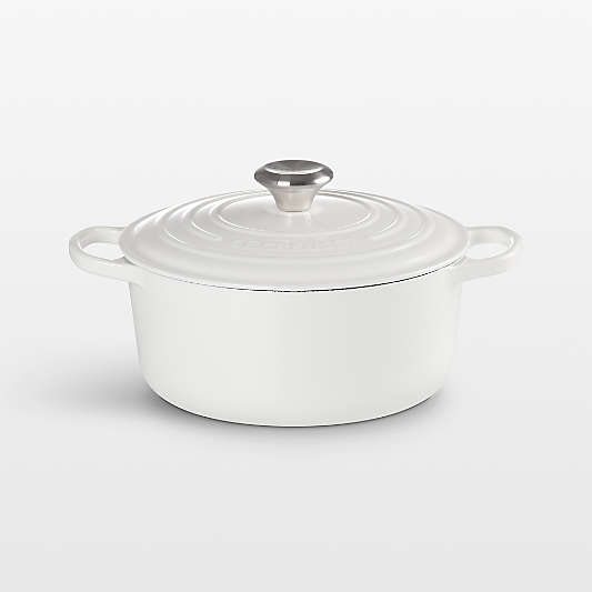 Le Creuset ® Signature 4.5-Qt. White Enameled Cast Iron Round Dutch Oven