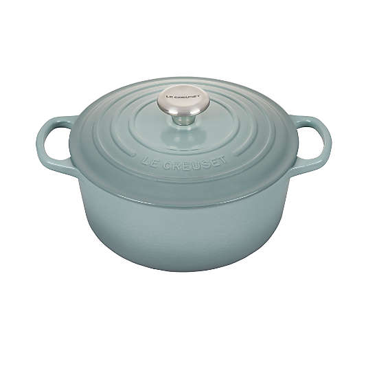 Le Creuset ® Signature 4.5-Qt. Sea Salt Blue Enameled Cast Iron Dutch Oven