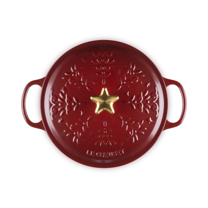 Le Creuset ® Signature 4.5-Qt. Garnet Tree Embossed Enameled Cast Iron Dutch Oven - image 3 of 7