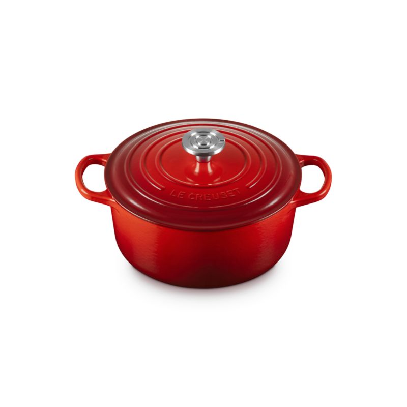 Le Creuset ® Signature 4.5-Qt. Cerise Enameled Cast Iron Round Dutch Oven - image 5 of 11