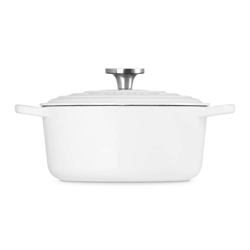 Le Creuset ® Signature 4.5-Qt. White Enameled Cast Iron Round Dutch Oven - image 2 of 10