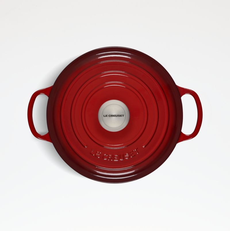 Le Creuset ® Signature 4.5-Qt. Cerise Red Enameled Cast Iron Dutch Oven - image 9 of 11