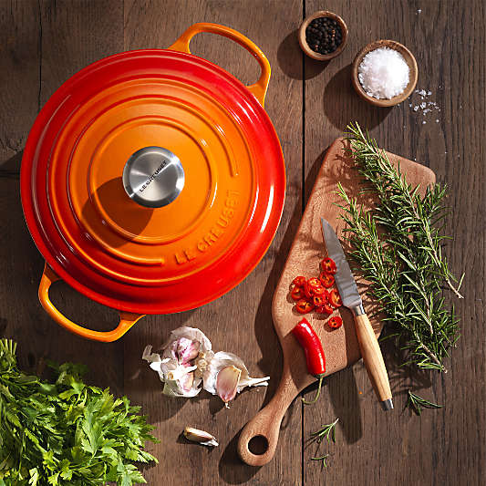 Le Creuset ® Signature 4.5-Qt. Flame Orange Enameled Cast Iron Dutch Oven