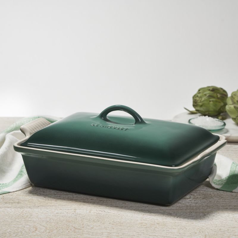 Le Creuset ® 4-Qt. Heritage Artichaut Covered Rectangle Baking Dish - image 1 of 6
