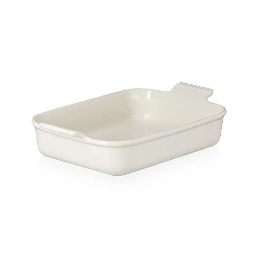 Le Creuset ® Heritage 4-Qt. Cream Rectangular Ceramic Baking Dish