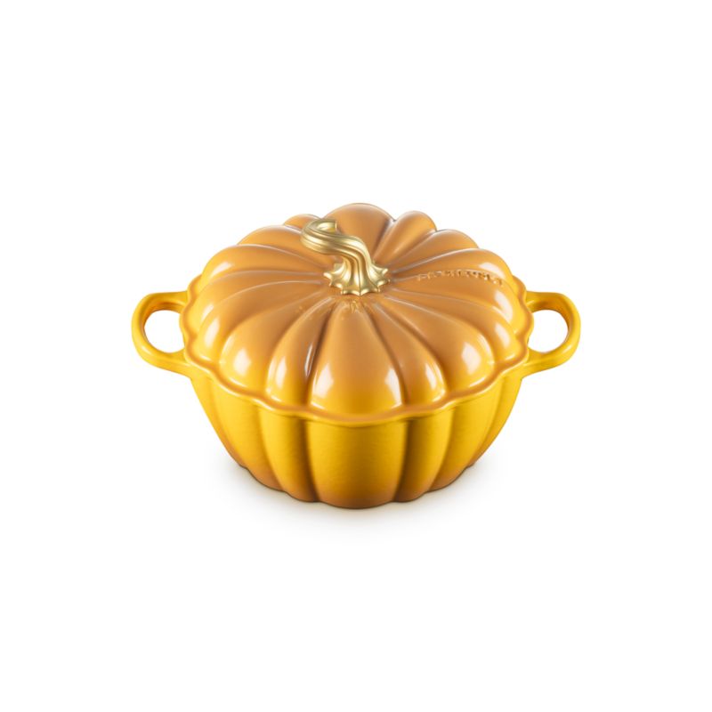 Le Creuset ® Signature 4-Qt. Nectar Enameled Cast Iron Pumpkin Cocotte - image 4 of 6
