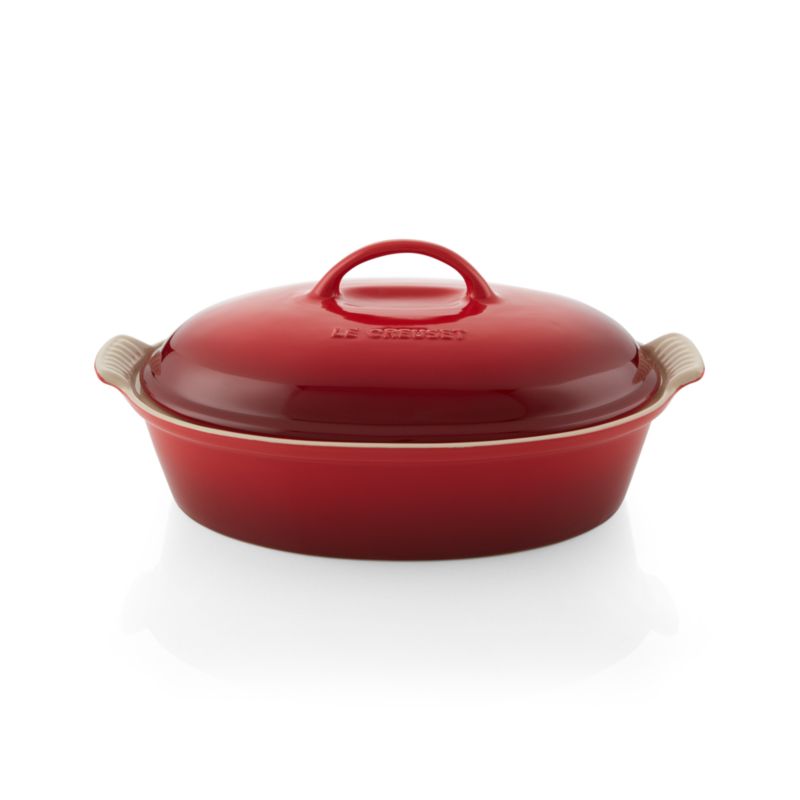 Le Creuset ® Cerise 4-Quart Heritage Covered Oval Casserole - image 3 of 4