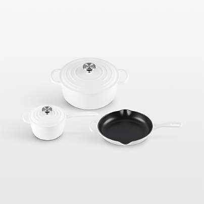 Le Creuset ® Signature White Enameled Cast Iron 5-Piece Cookware Set
