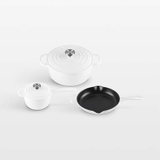 Le Creuset ® Signature White Enameled Cast Iron 5-Piece Cookware Set