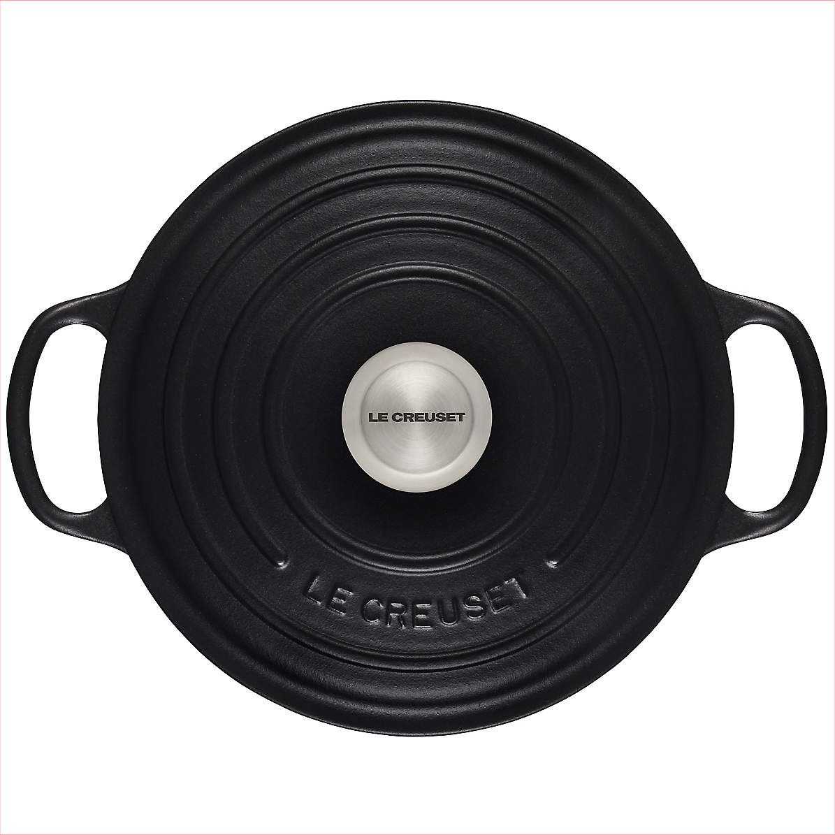 Le Creuset Signature 7.25-Qt. Round Licorice Black Enameled Cast Iron Dutch  Oven with Lid + Reviews, Crate & Barrel