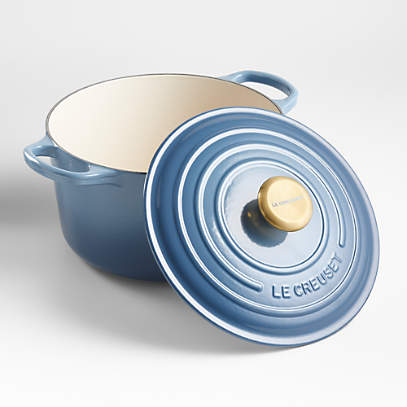 Le Creuset Signature 10.25 Chambray Blue Enameled Cast Iron