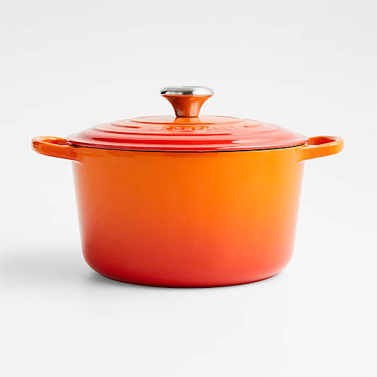 Le Creuset ® Deep 5.25-Qt. Flame Orange Enameled Cast Iron Dutch Oven