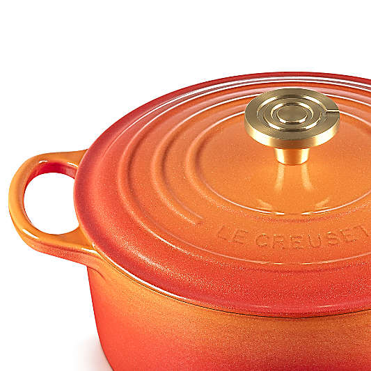Le Creuset ® Signature 5.3L/5.5-Qt. Flamme Doree Round Dutch Oven Crucible Knob