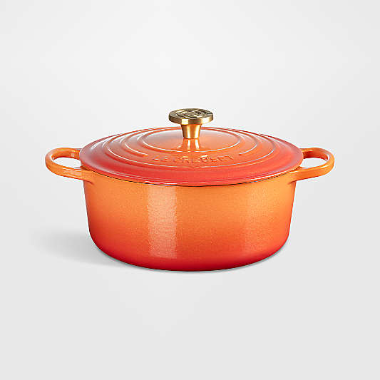 Le Creuset ® Signature 5.3L/5.5-Qt. Flamme Doree Round Dutch Oven Crucible Knob