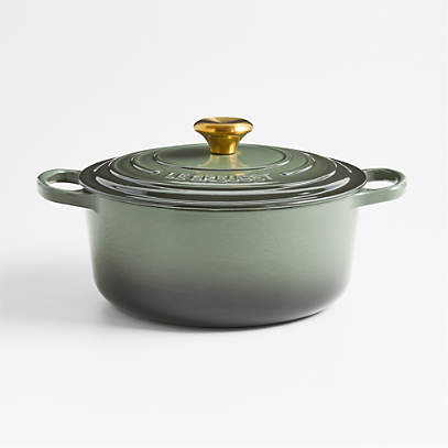 Le Creuset Signature Round 5.5-Qt. Chambray Dutch Oven with Lid +