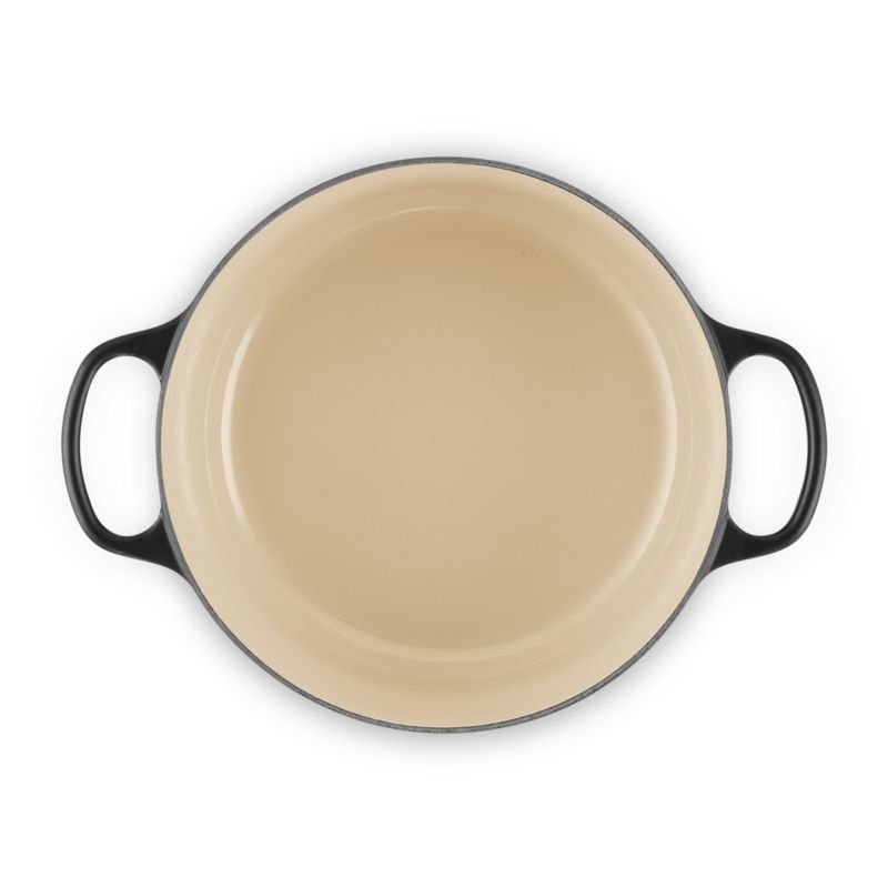 Le Creuset ® Signature 5.5-Qt. Licorice Black Enameled Cast Iron Dutch Oven with Lid - image 2 of 11
