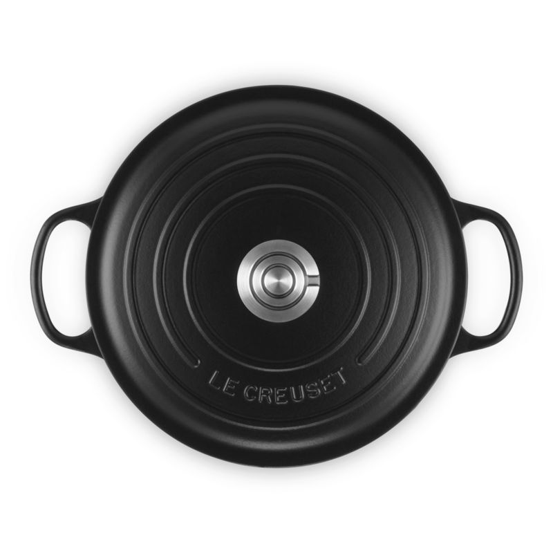 Le Creuset ® Signature 5.5-Qt. Licorice Black Enameled Cast Iron Dutch Oven with Lid - image 1 of 11