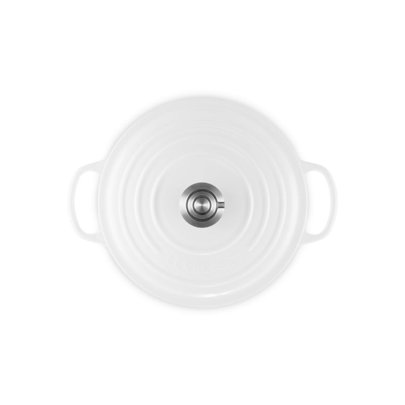 Le Creuset ® Signature 5.5-Qt. White Enameled Cast Iron Dutch Oven with Lid - image 3 of 10