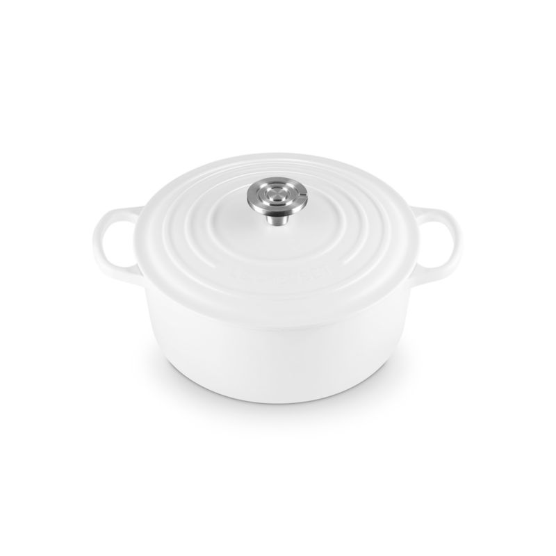 Le Creuset ® Signature 5.5-Qt. White Enameled Cast Iron Dutch Oven with Lid - image 1 of 10