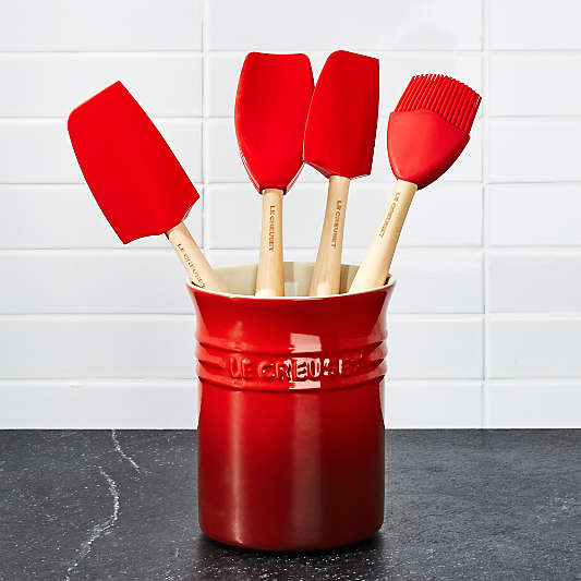 Le Creuset ® Cerise Red 5-Piece Utensil Crock Set