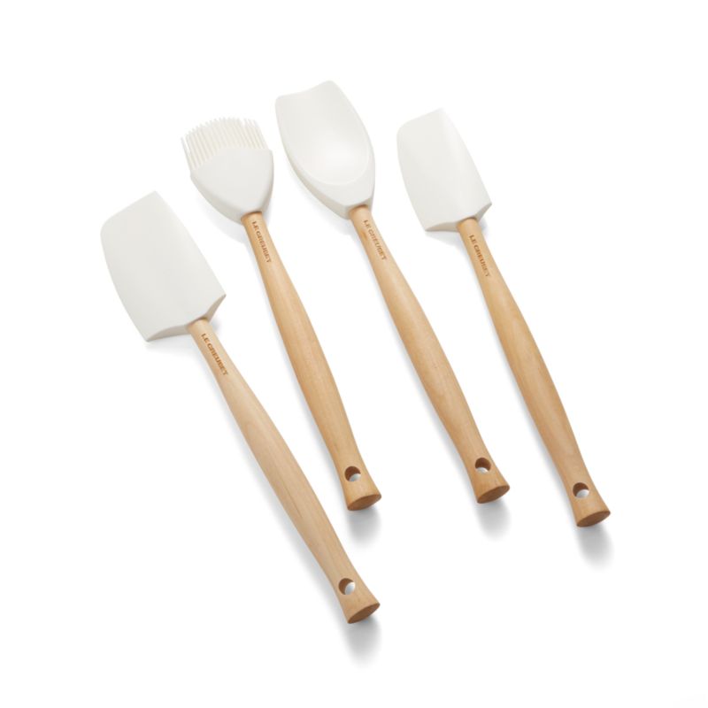 Le Creuset ® 5-Piece White Kitchen Utensils with Holder Set - image 2 of 5