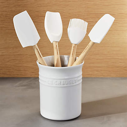 Le Creuset 5-Piece White Kitchen Utensils with Holder Set + Reviews
