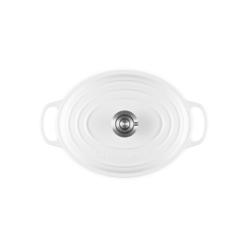 Le Creuset ® Signature White 5-Qt. Enameled Cast Iron Oval Dutch Oven - image 5 of 9