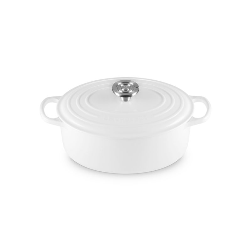 Le Creuset ® Signature White 5-Qt. Enameled Cast Iron Oval Dutch Oven - image 1 of 9