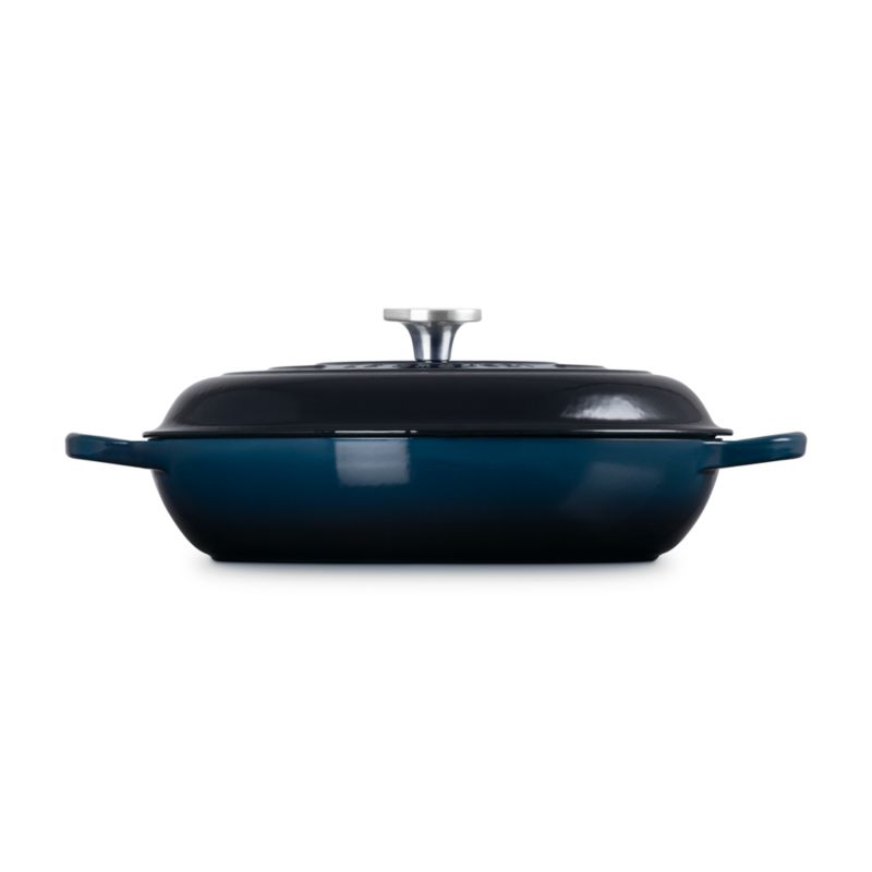 Le Creuset ® Signature 5-Qt. Nuit Enameled Cast Iron Braiser - image 2 of 10