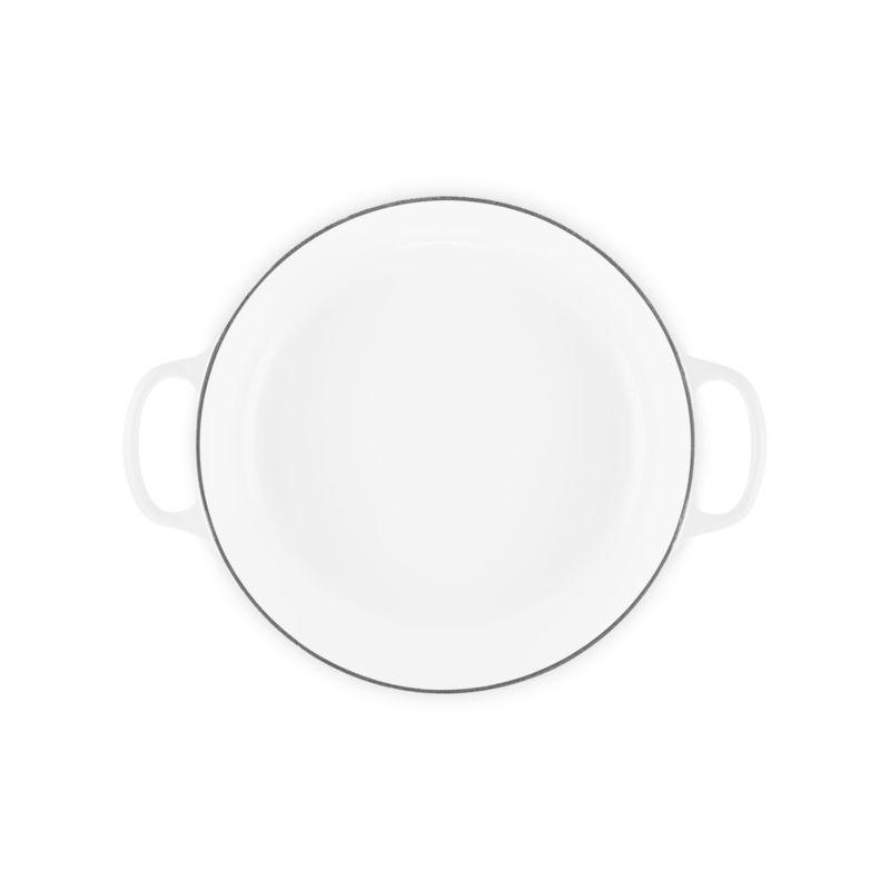 Le Creuset ® Signature 5-Qt. White Enameled Cast Iron Braiser - image 5 of 11
