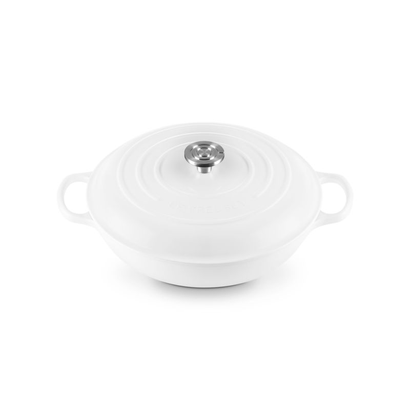 Le Creuset ® Signature 5-Qt. White Enameled Cast Iron Braiser - image 4 of 11