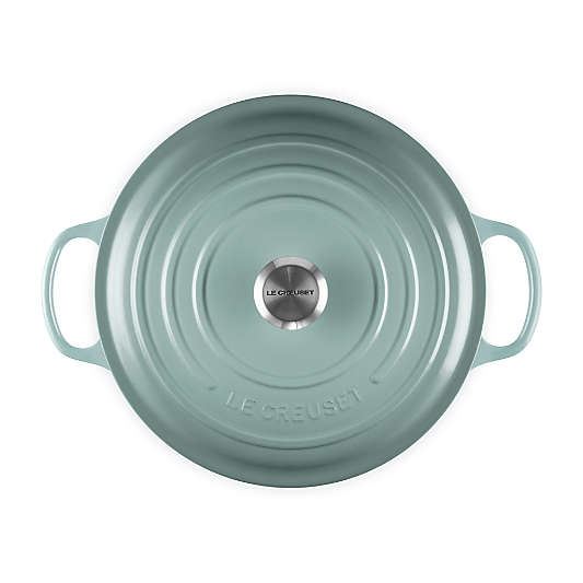 Le Creuset ® Signature 6.2L/6.5-Qt Sea Salt Enameled Cast Iron Shallow Round Dutch Oven