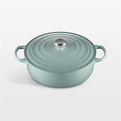 Le Creuset ® Signature 6.2L/6.5-Qt Sea Salt Enameled Cast Iron Shallow Round Dutch Oven