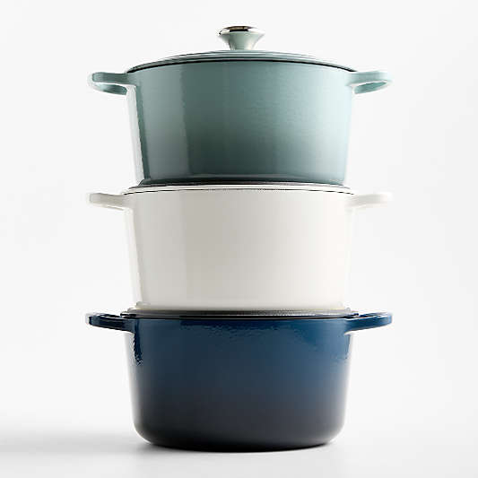 Le Creuset ® Signature 6.5-Qt. Sea Salt Enameled Cast Iron Deep Round Dutch Oven