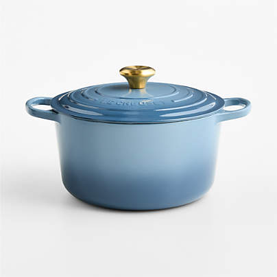 Le Creuset ® Signature 6.5-Qt. Chambray Enameled Cast Iron Deep Round Dutch Oven