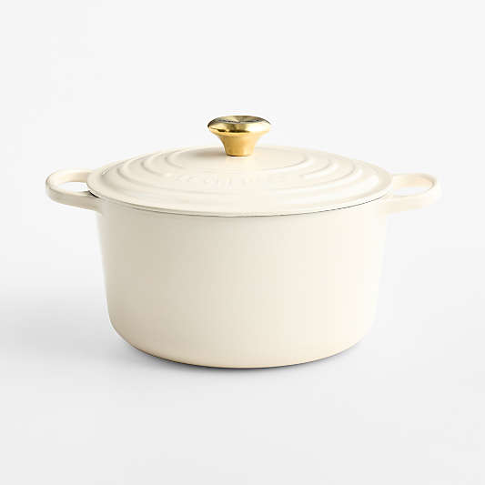 Le Creuset Signature ® 6.5-Qt. Cream Enameled Cast Iron Deep Round Dutch Oven