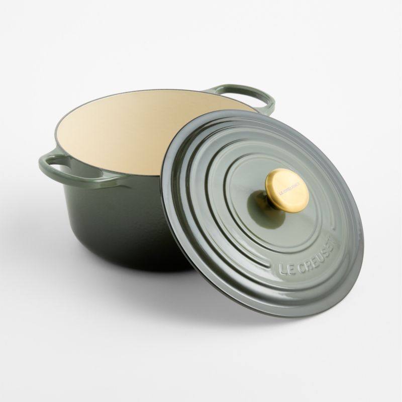 Le Creuset Signature ® 6.5-Qt. Thyme Enameled Cast Iron Deep Round Oven - image 3 of 4
