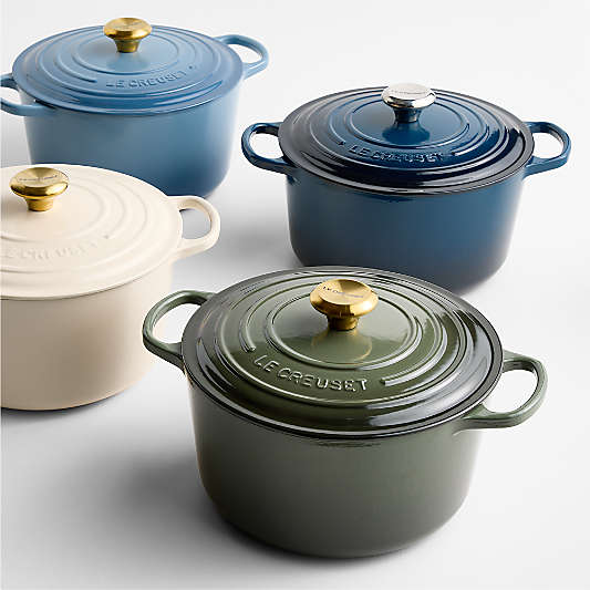 Le Creuset ® Signature 6.5-Qt. Chambray Enameled Cast Iron Deep Round Dutch Oven