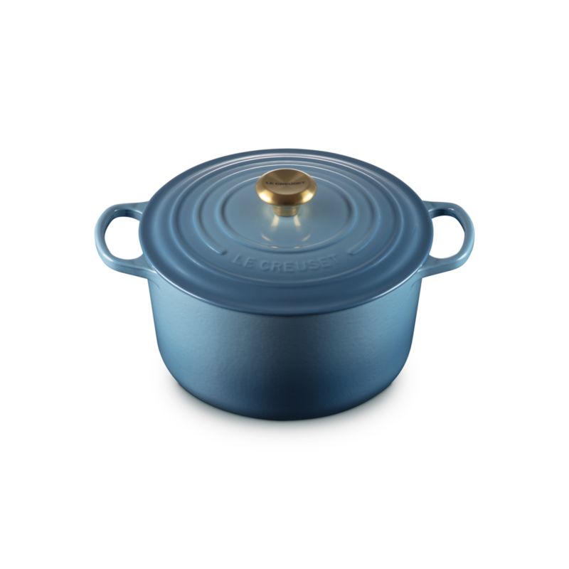 Le Creuset Signature ® 6.5-Qt. Chambray Enameled Cast Iron Deep Round Oven - image 5 of 7