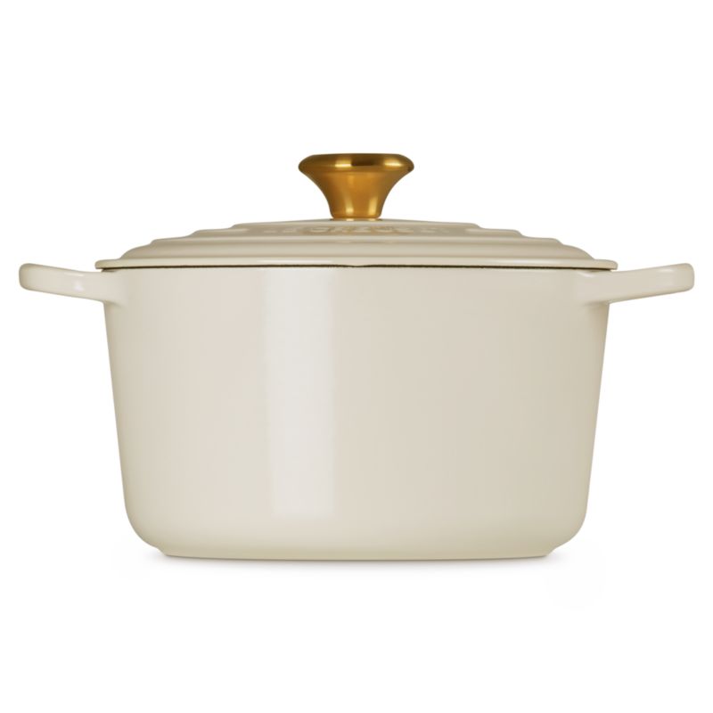 Le Creuset Signature ® 6.5-Qt. Cream Enameled Cast Iron Deep Round Dutch Oven - image 5 of 8