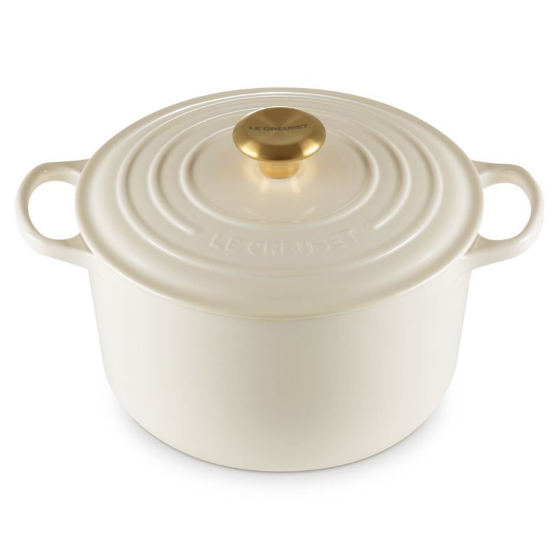 Le Creuset Signature ® 6.5-Qt. Cream Enameled Cast Iron Deep Round Dutch Oven - image 6 of 8