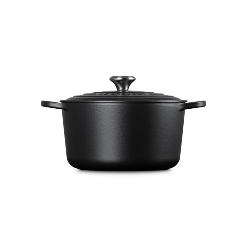 Le Creuset ® Signature 6.5-Qt. Licorice Enameled Cast Iron Deep Round Dutch Oven - image 2 of 6