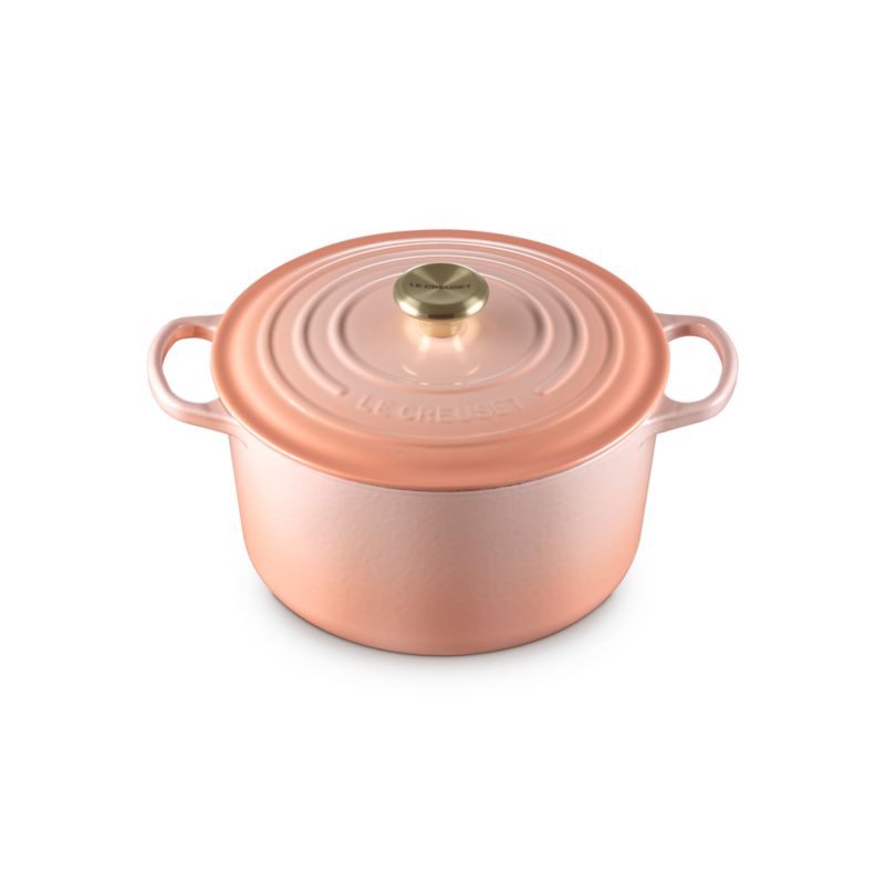 Le Creuset ® Signature 6.5-Qt. Peche Enameled Cast Iron Deep Round Dutch Oven - image 2 of 6