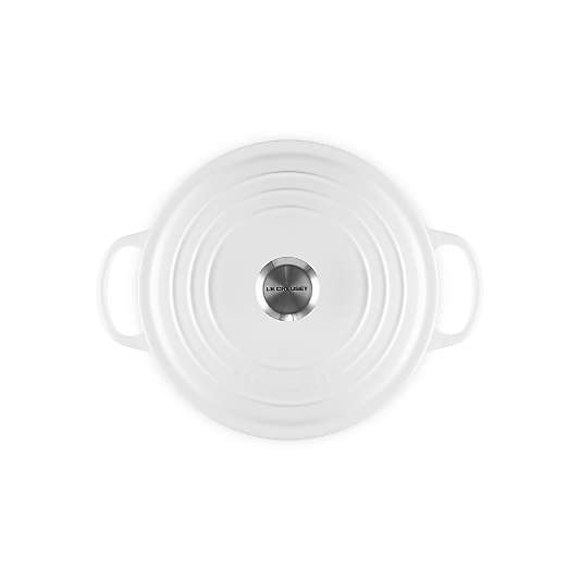 Le Creuset ® Signature 6.5-Qt. White Enameled Cast Iron Deep Round Dutch Oven