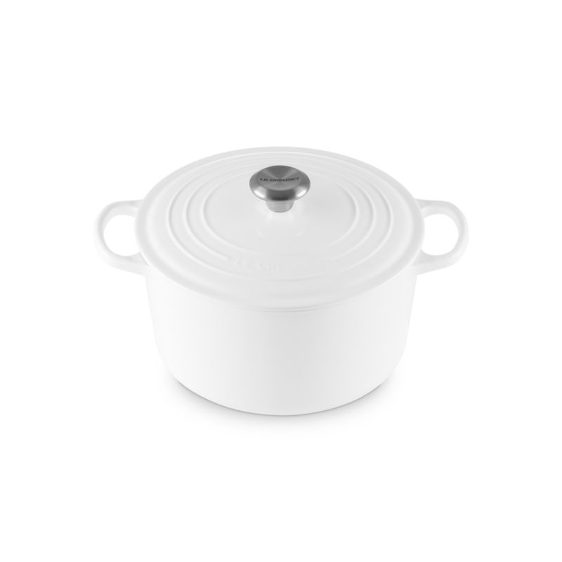 Le Creuset Signature ® 6.5-Qt. White Enameled Cast Iron Deep Round Oven - image 3 of 4