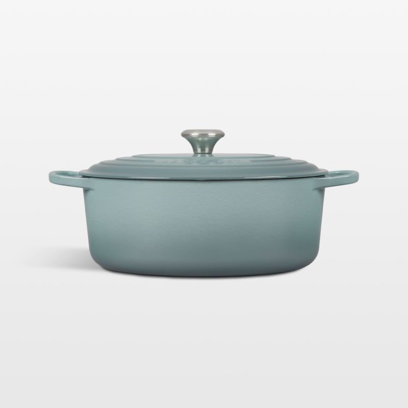 6.75 Qt. Oval Signature Dutch Oven (Sea Salt), Le Creuset